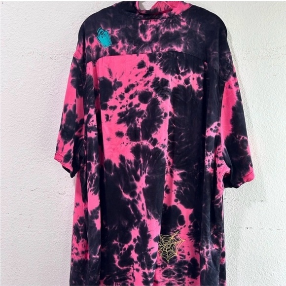 Disney Tops - Disney Pink and Black Tie-Dye Shirt